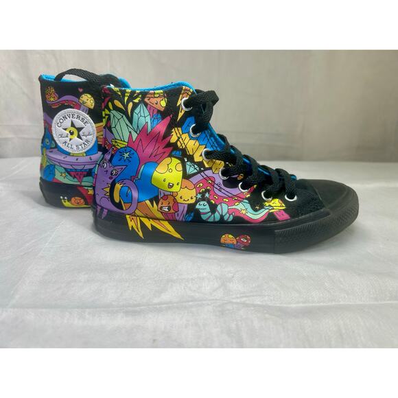 Converse Chuck Taylor All Star high-top "graffiti notebook" Youth Size 2 - Picture 5 of 7